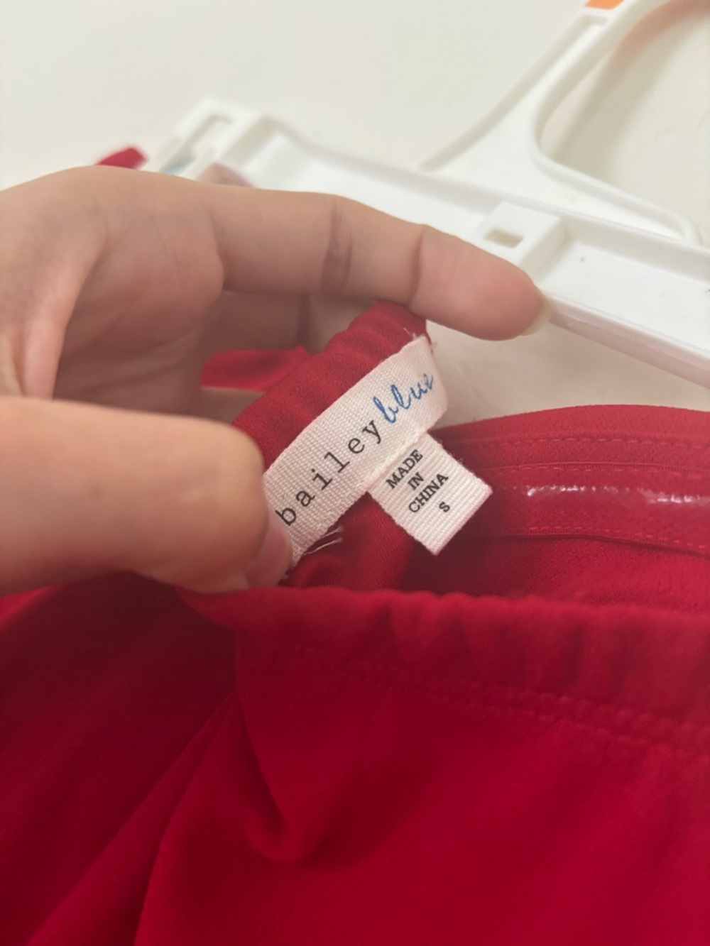 Bailey Blue Strapless Red Twist Front Cocktail Dress Size Small - Picture 5 of 5